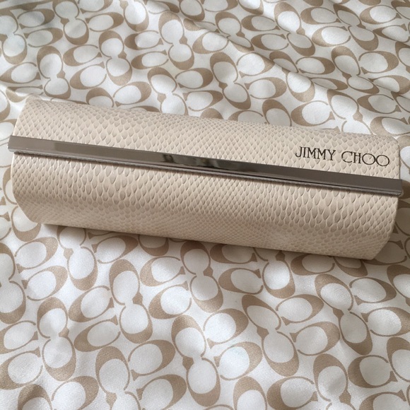 Jimmy Choo Lizard Skin Eyeglass Case - Picture 1 of 6